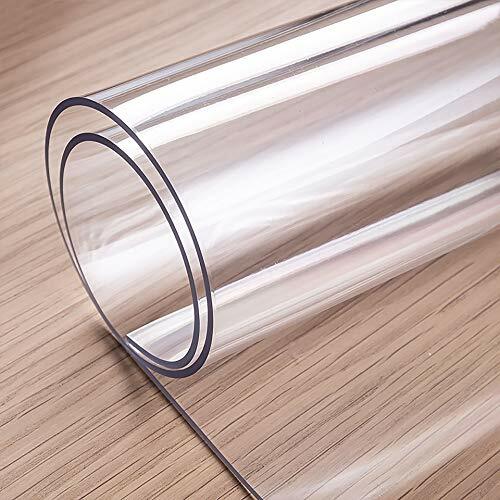 Custom 2mm Thick Clear Table Cover 60 X 24 Inch Clear Table Protector Water Resi gallery
