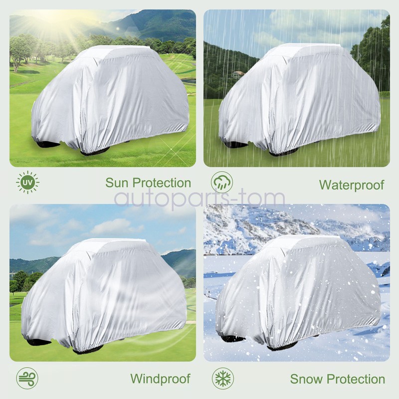Large Lawn Mower Cover Zero Turn Waterproof Rainproof For Push Mowers Silvery gallery