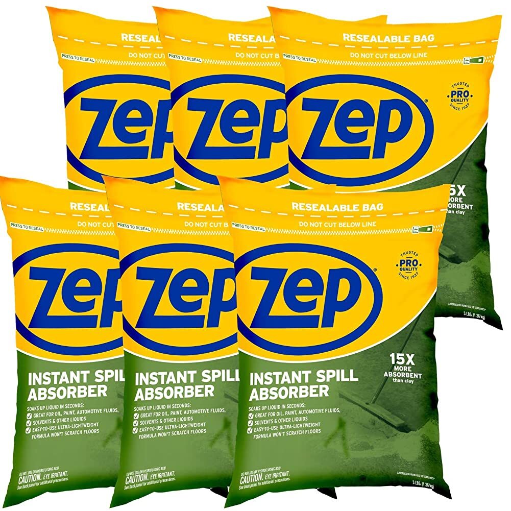 Zep Instant Spill Absorber - 3 Lb Bag (Case of 6) - ZUABS3 gallery