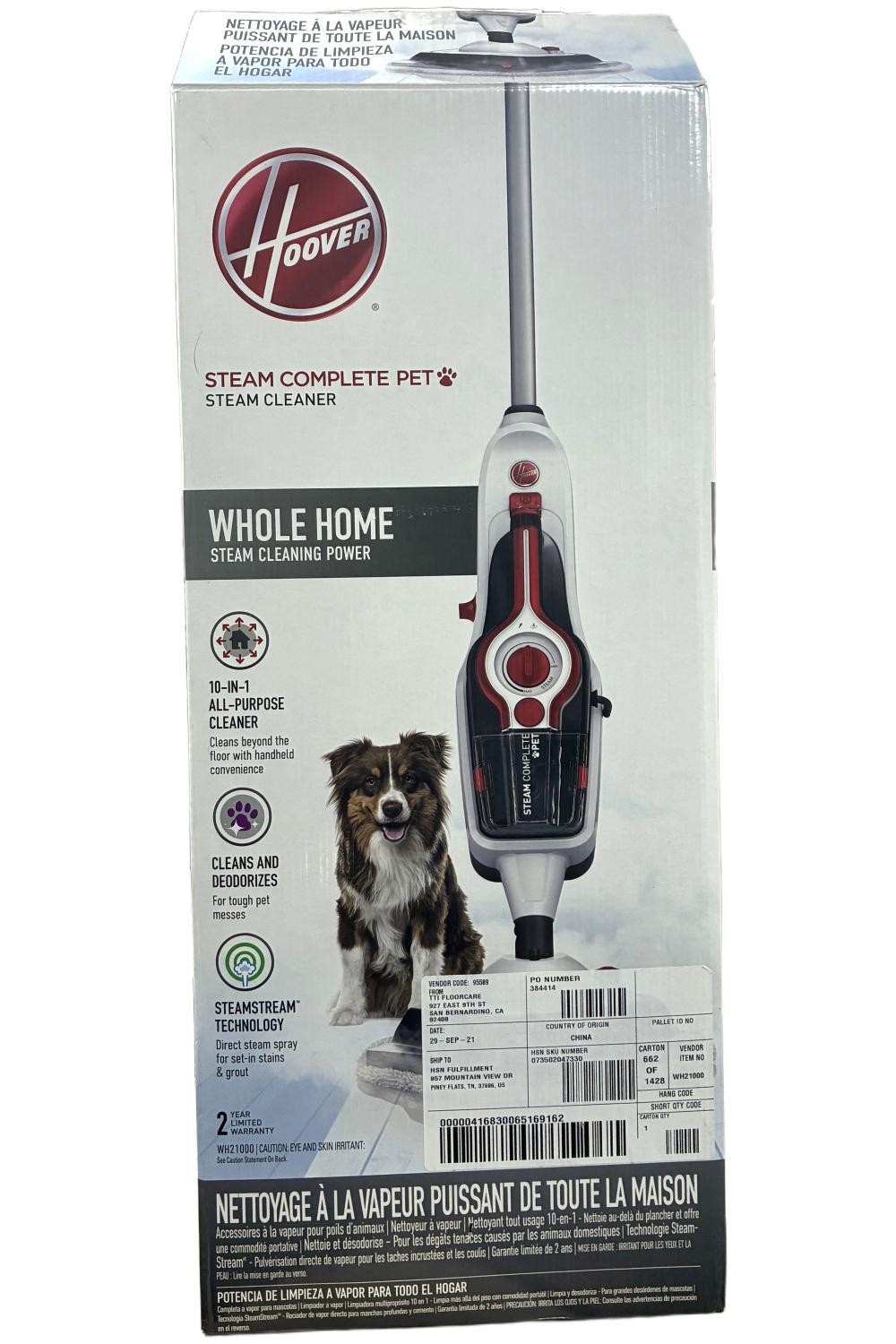 Hoover Bagless Corded Standard Filter Steam Complete Pet gallery