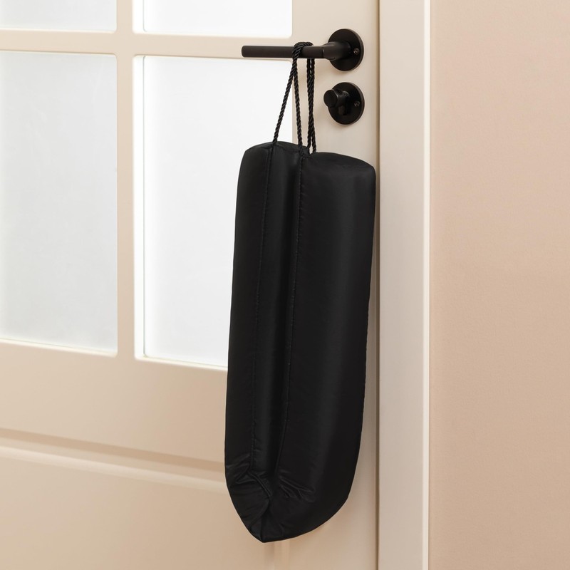 Water Resistant Door Draft Stopper Blocks Hot and Cold Air with Removable Was... gallery
