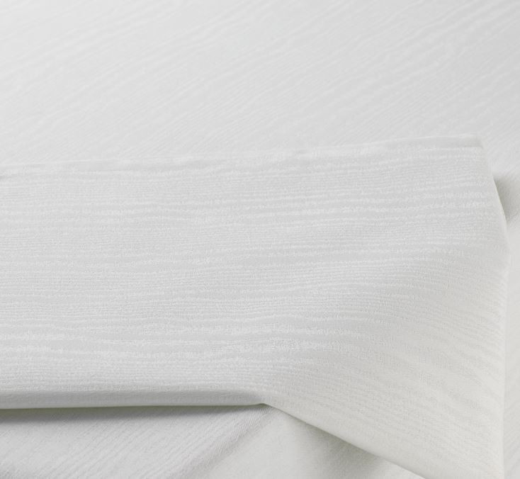 8 WHITE XL CLOTH NAPKINS Wave Pattern Garnier Thiebaut 50/50 20"x20" NWOT gallery