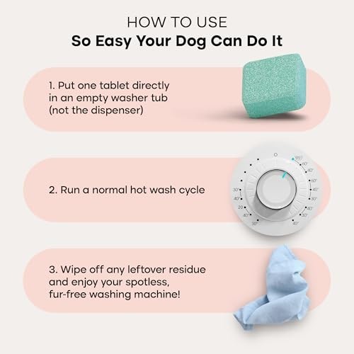 Washing Machine Cleaner Tablets - 24 Pack, HE & Front Load Compatible, Pet Safe, gallery