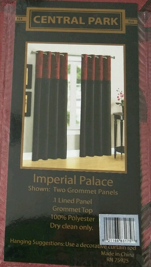 Imperial Palace Two Window Panels *50" X 84" LINED PANEL* "NEW" gallery