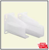 Drawer Track Back Plate, 5/16 In. X 7/8 In., Plastic, White (1-Pair) gallery