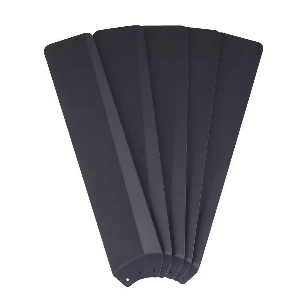 Merwry Matte Black 52 in. Ceiling Fan Blades (5-Pack) UPC confirm compatibility gallery