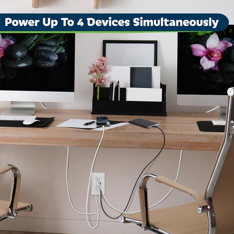 USB Outlet Type C & Type A USB Wall Outlet 20 Amp Tamper-Resistant Receptacle gallery