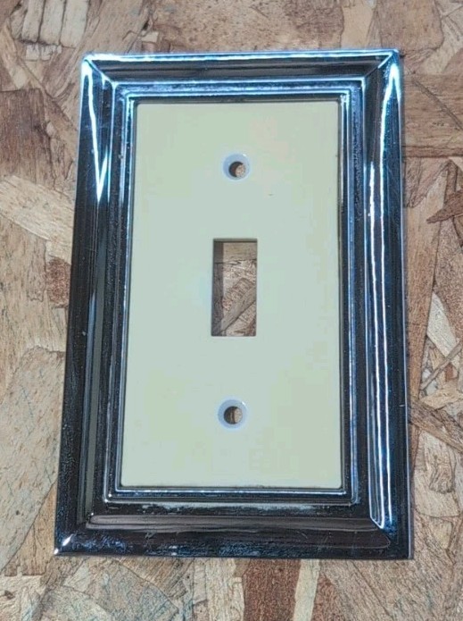 2005 LHMC Single Gang Light Switch Cover - Chrome & Plastic - #3 gallery