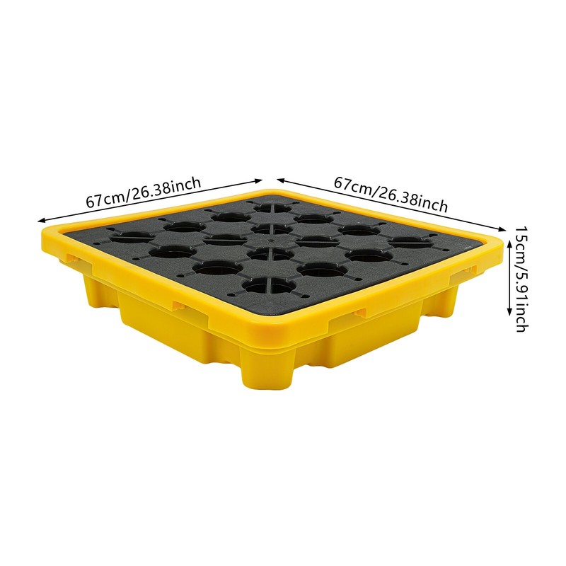Spill Containment Platform, Spill Containment Pallet, Yellow and Black gallery