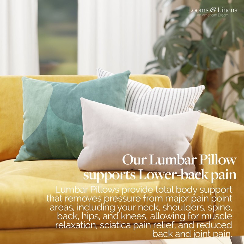 Pack of 1 Lumbar Pillow Inserts Forms Decorative Home Boudoir Pillows USA Made gallery
