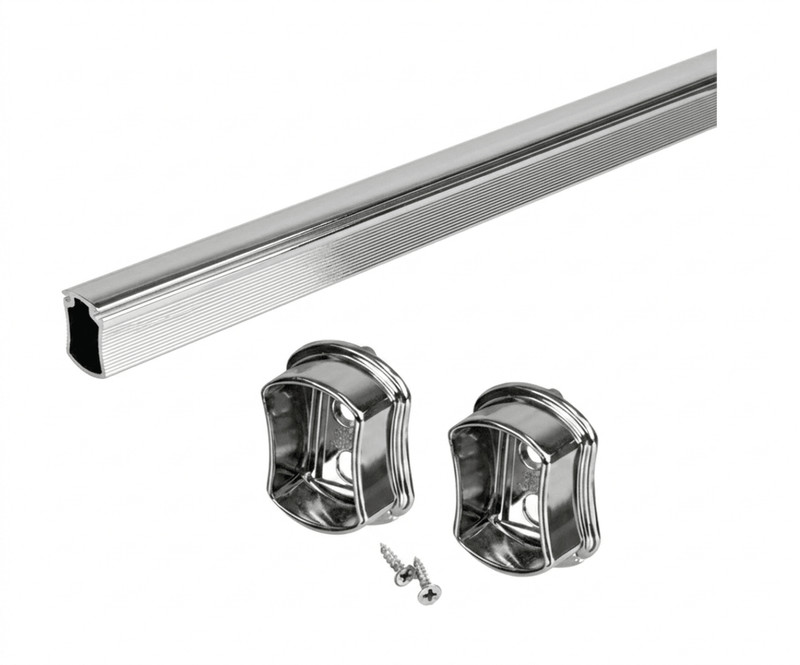 Custom Cut-to-Size Premium Concave Closet Rod with End Supports | Made-to-Order gallery