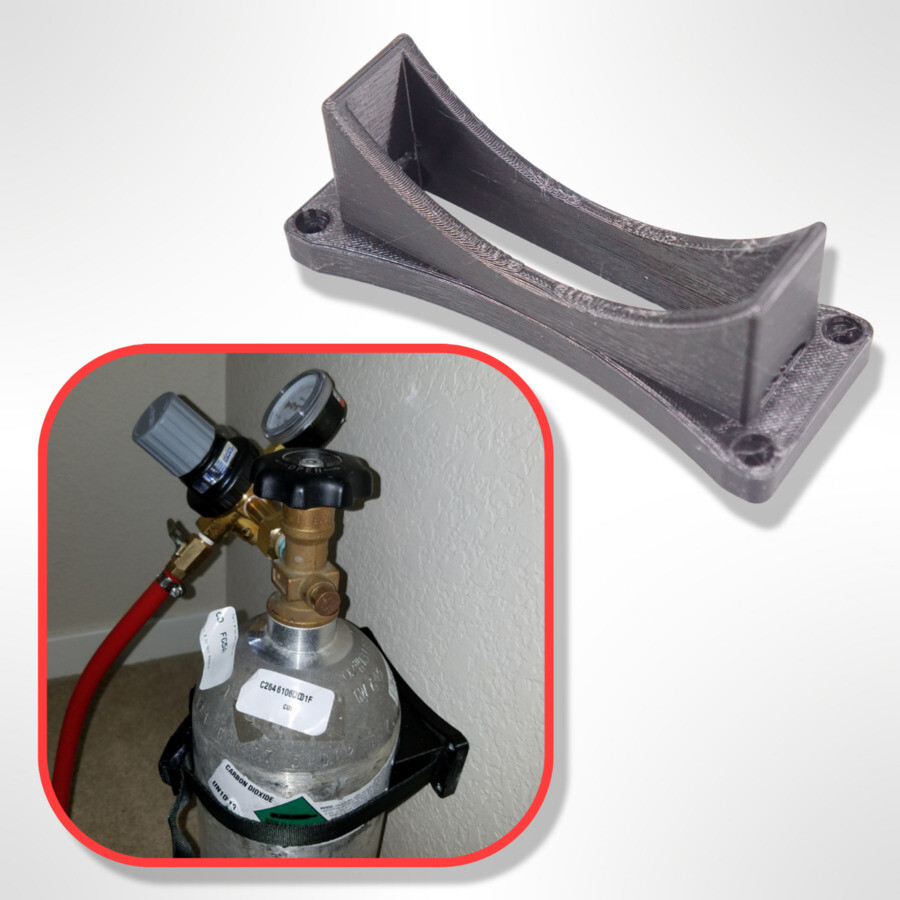 Heavy Duty Bracket Wall Mount for Co2 5LB Tanks gallery