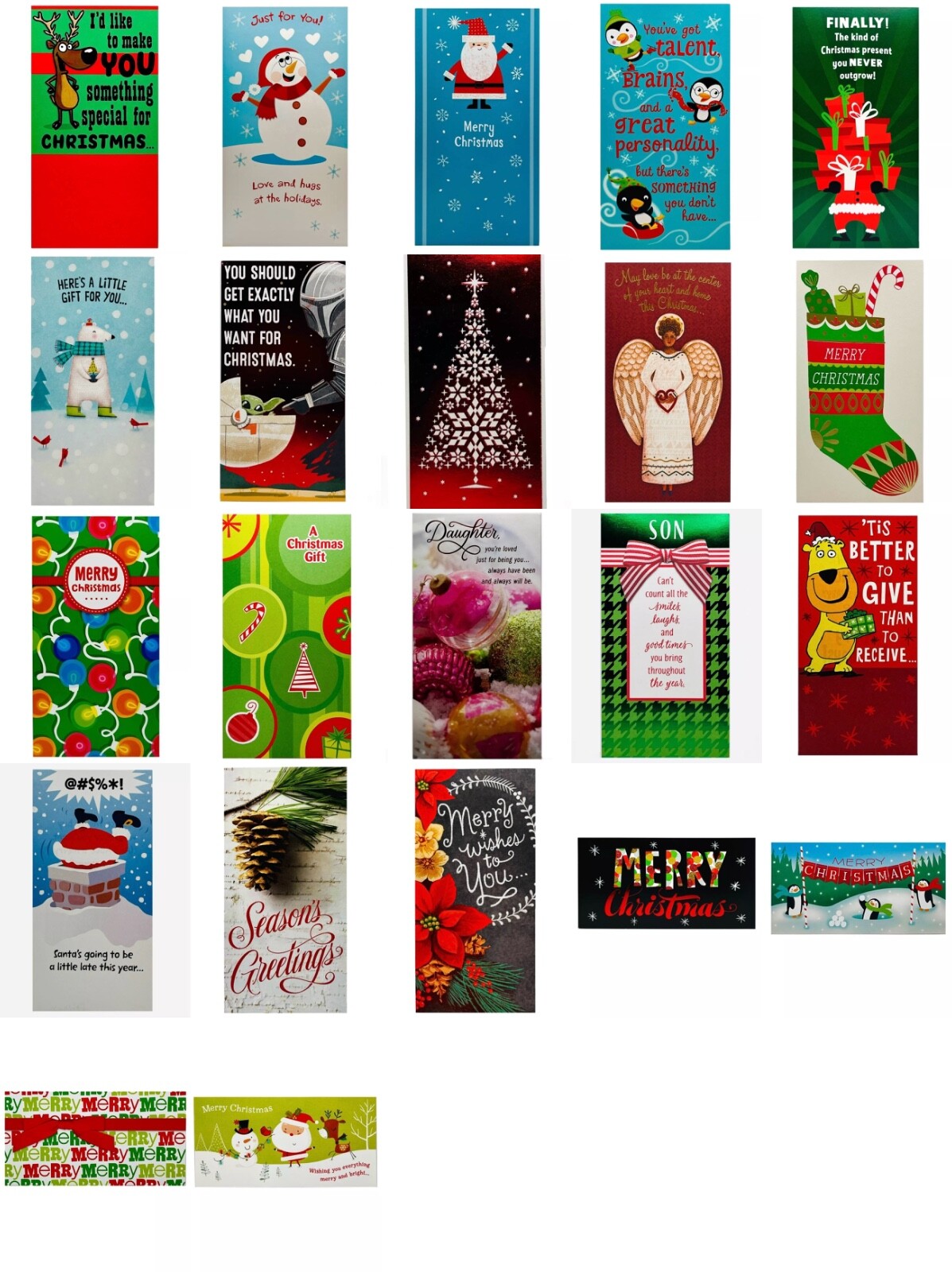 Hallmark Christmas Money Gift Card Holder Greeting Cards Various Designs NEW gallery