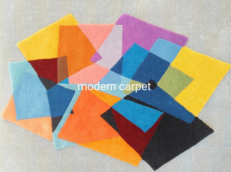 Irregular Shape Rugs Handmade 100% Woolen Hand Tufted For Home Decoration gallery