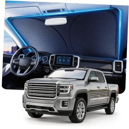 Front Windshield Sun Shade for 3)FOR | GMC Sierra 1500 2500 3500 (2014-2026) gallery