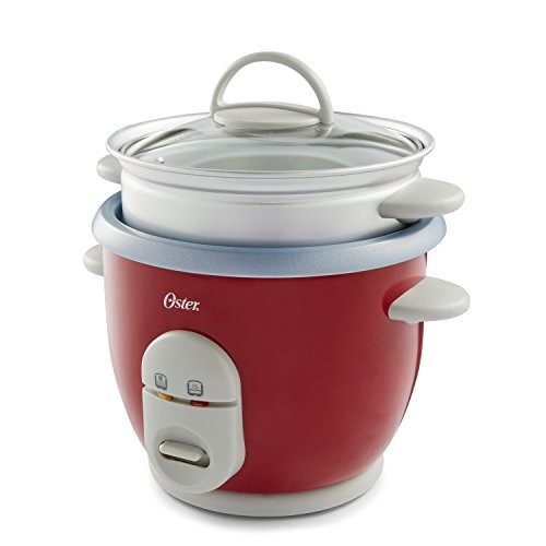 Oster 6-Cup Rice Cooker with Steamer, Red (004722-000-000) gallery
