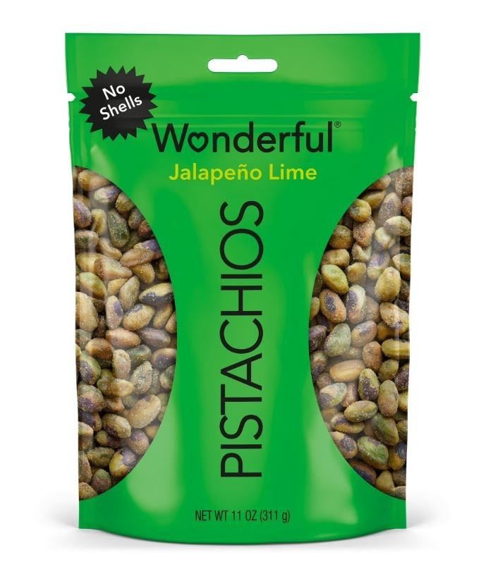 Wonderful Pistachios, No Shells Jalapeño Lime Nuts, 11 Ounce Bag,New gallery