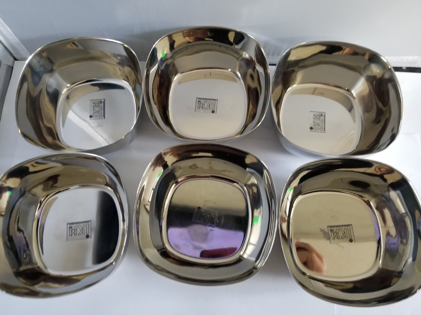 IKM Stainless Steel Square Shape/Katori/Vati (Set of 6) No. 6 gallery