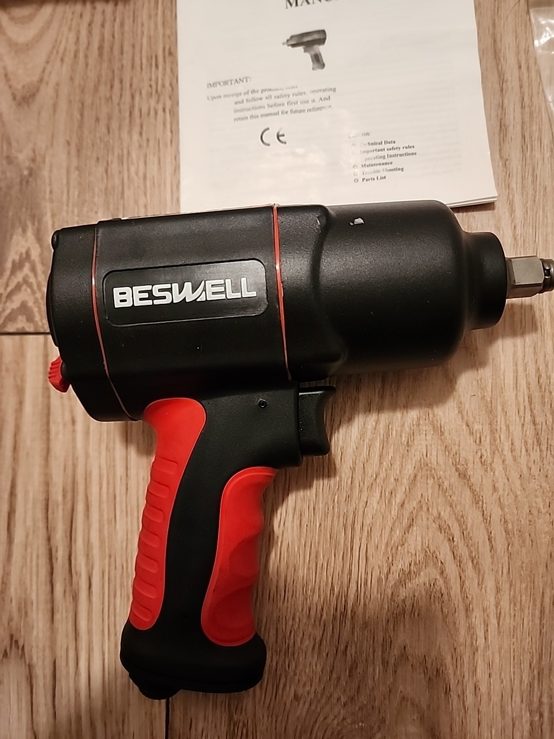 BESWELL® 1/2" High Torque Air Impact Wrench with Up to Real 1180 Foot-Pounds BW gallery