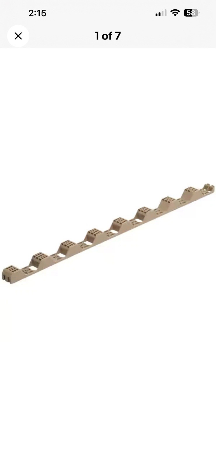 Case Of 29, Plaster 24 in Horizontal plastic closure strips Durable beige 241-01 gallery
