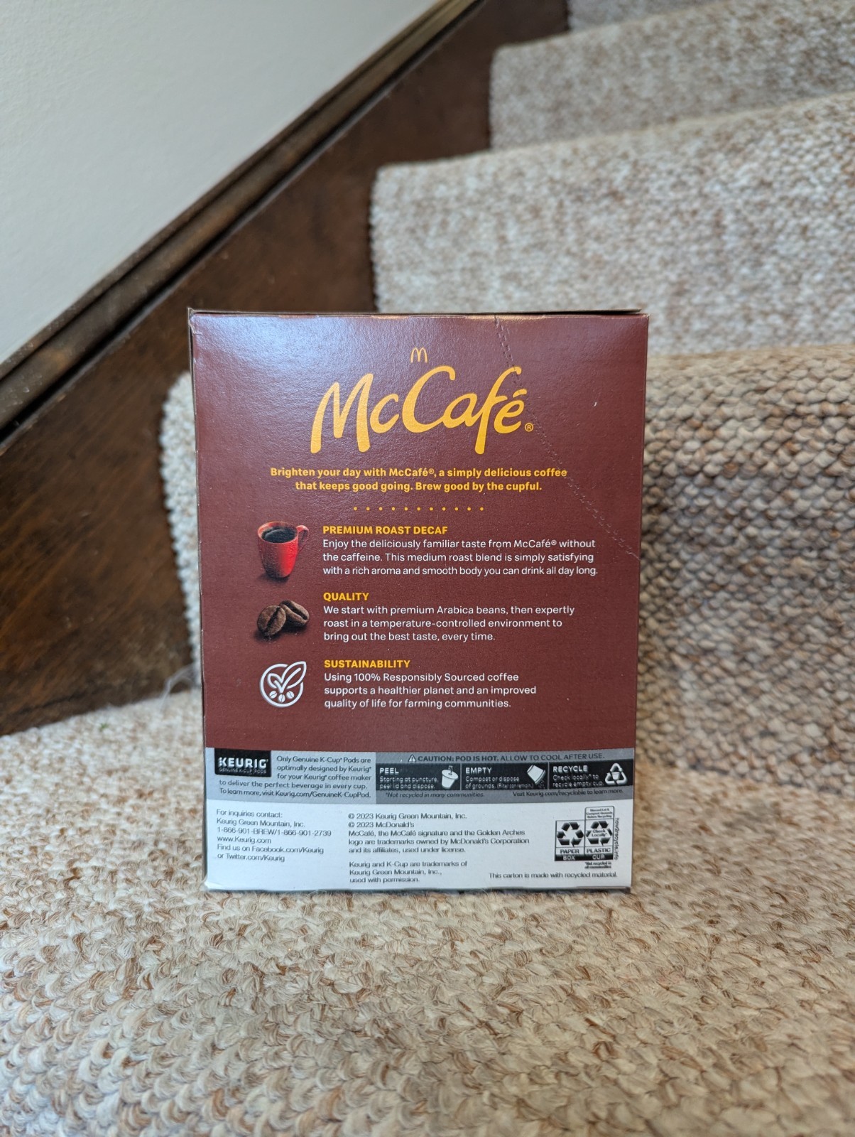 McCafe Premium Roast Decaf Coffee, Keurig K-Cup Pods, Decaffeinated, 24 Count gallery