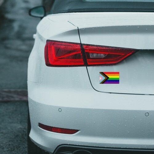Flag Progress Pride Gay Pride Rainbow Flag Magnet 3x5 In, Automotive Magnet 2 PK gallery