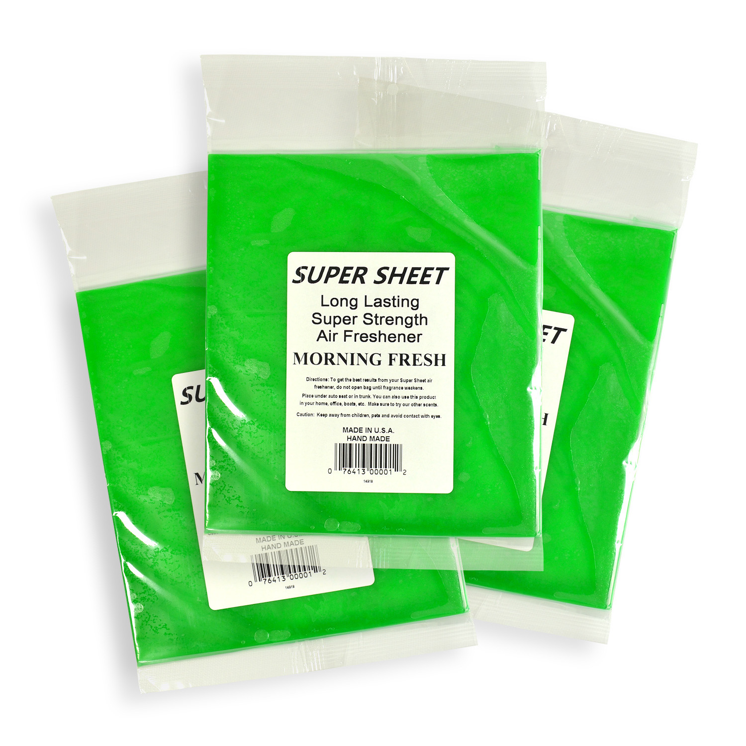 Jenray Super Sheet Large (8"x7")Under Seat Car Air Freshener,3Pk (Morning Fresh) gallery