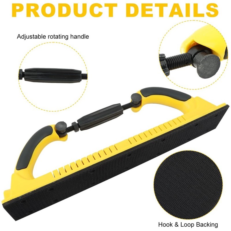 Adjustable Radius Flex Hand Sanding File Block, 2-3/4" x 15-3/4" Hook & Loop gallery