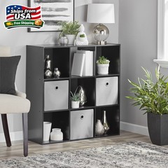 Mainstays 9 Cube Storage Organizer, Black
