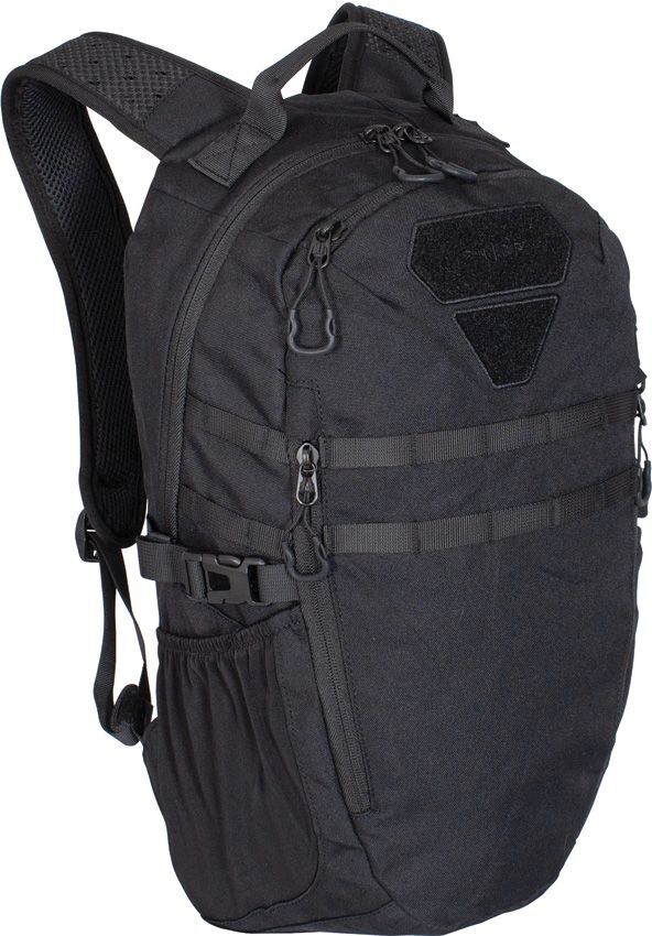 FHIOR Tactical Backpack 20L Black With Large Main Compartment Adjustable Straps