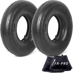 (2 Sets) 4.00-6 Replacement Pneumatic Tires and Inner Tubes – Universal Fit 1…
