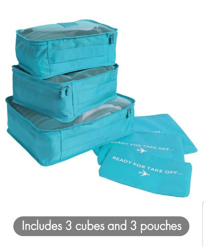6 Piece Luggage Packing Cubes & Laundry Pouches For Travel and Storage gallery