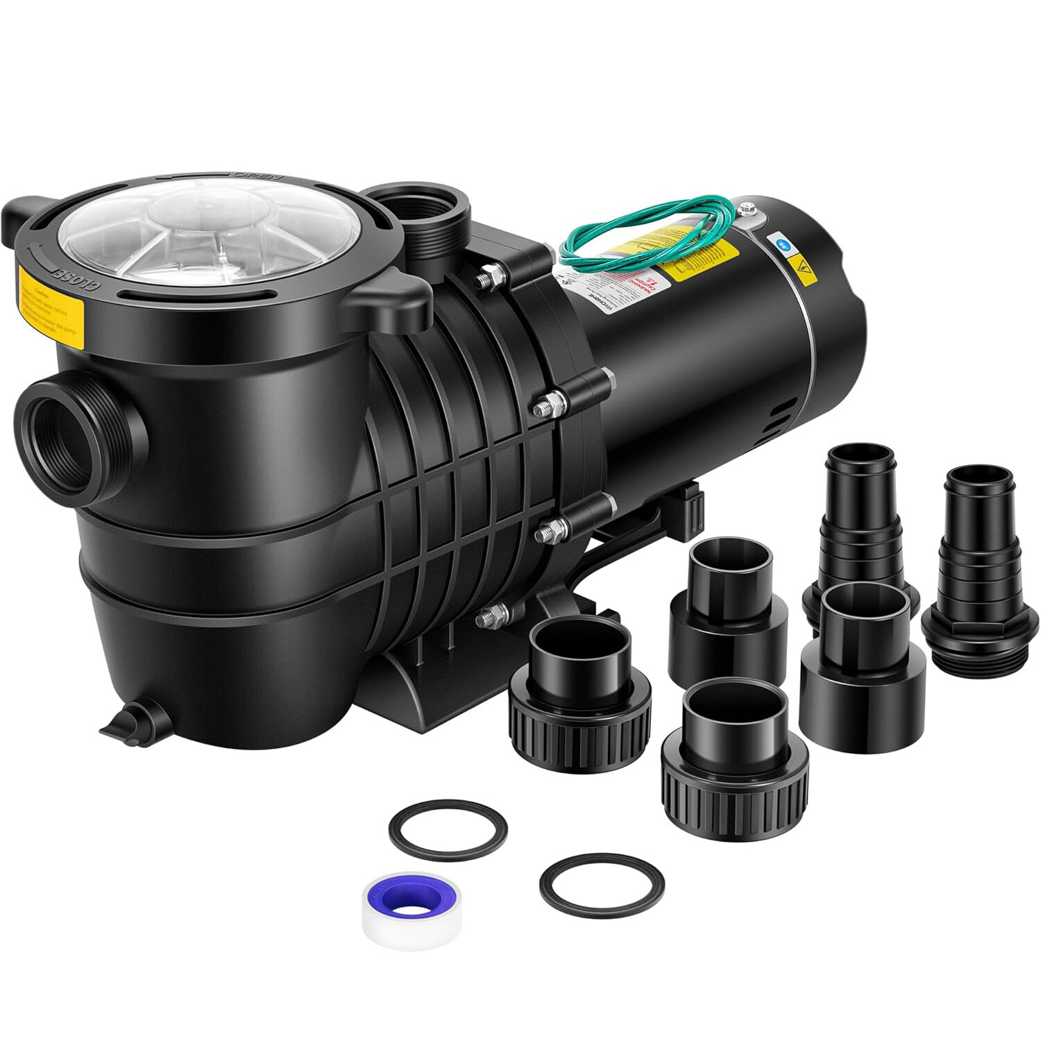 Self Primming Swimming Pool Pump In/Above Ground 2.0HP 6500GPH w/ ON/OFF Switch gallery