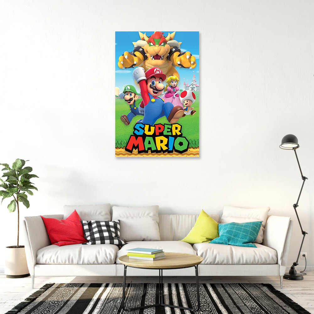 Super Mario - Gaming Poster (Mario, Luigi & Friends) (Size: 24" x 36") gallery