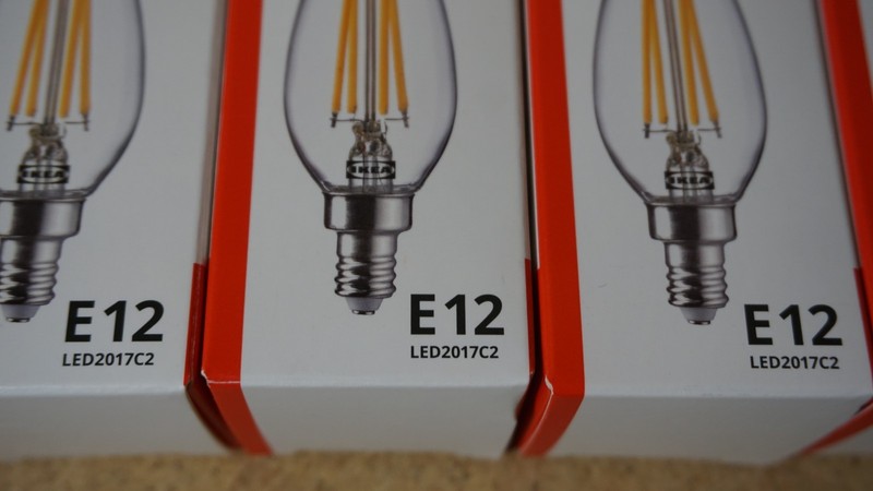10x Ikea SOLHETTA LED Bulb E12 Chandelier/Clear 250 lumen, NON dimmable gallery