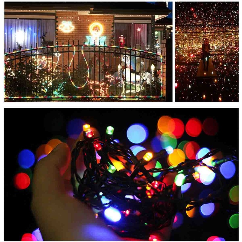 100 LED Solar String Lights Outdoor Garden Party Xmas Fairy Wedding Lamp gallery