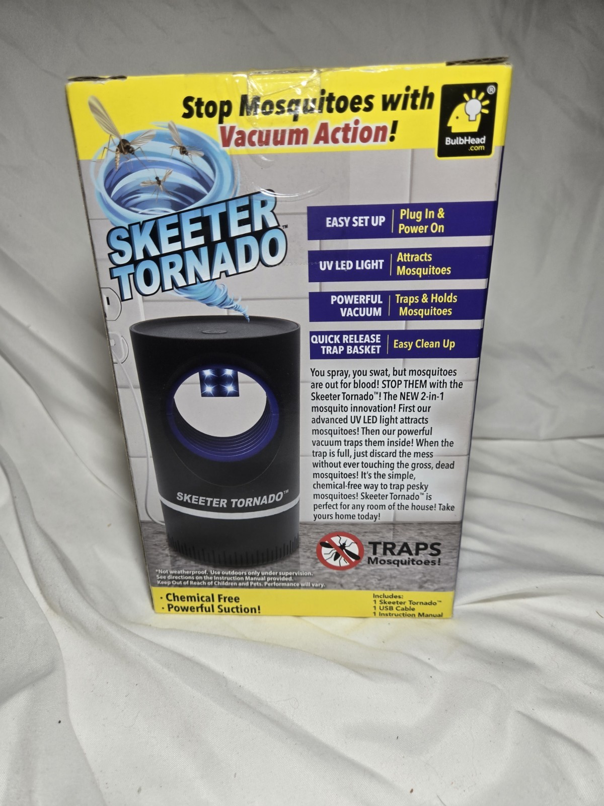 BulbHead Skeeter Tornado Uv/Led Light Mosquito Vacuum Trap Chemical Free gallery