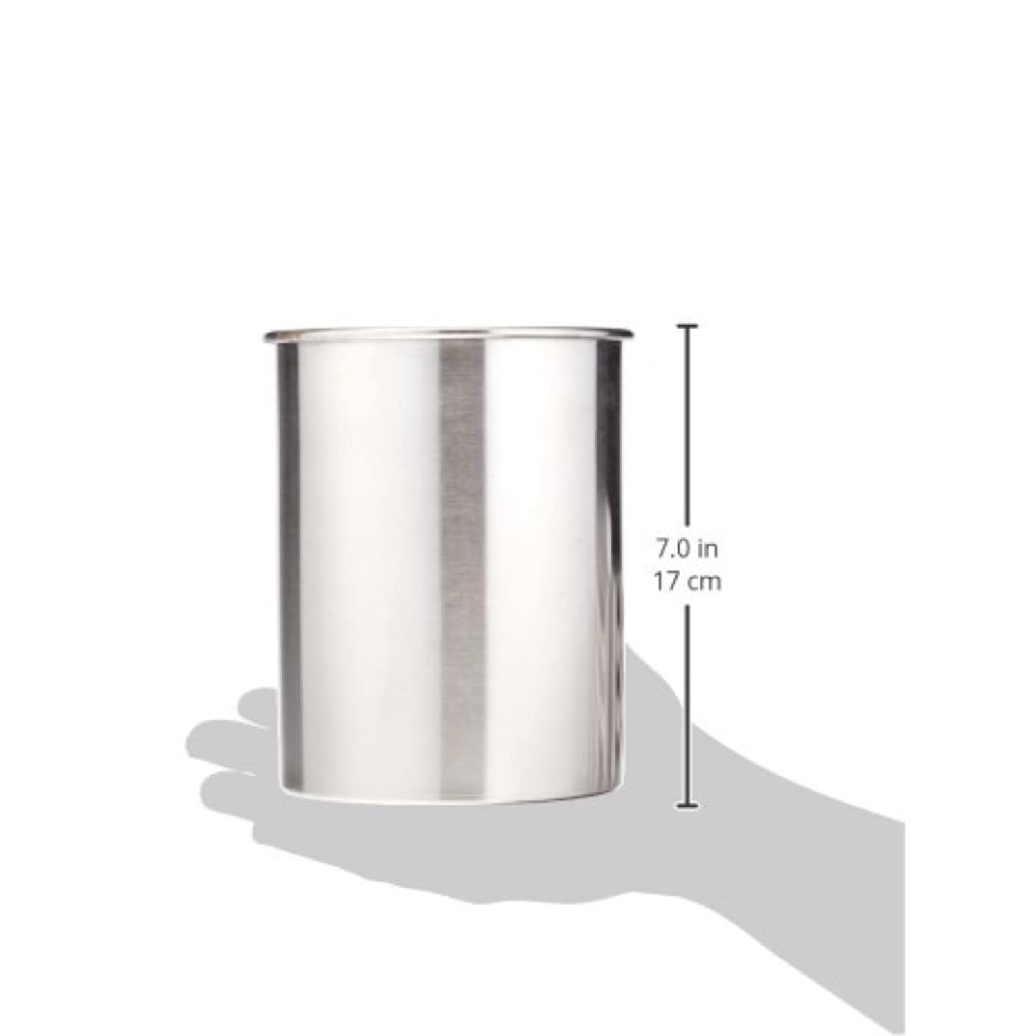TableCraft HU2 Brushed Stainless Steel Utensil Holder gallery