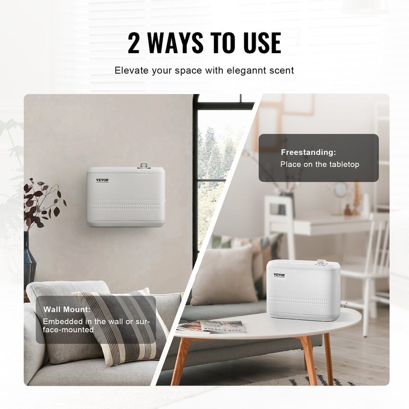 Multi Room Scent Diffuser 850ml Reservoir 5000sq.ft Coverage No Water Mix gallery