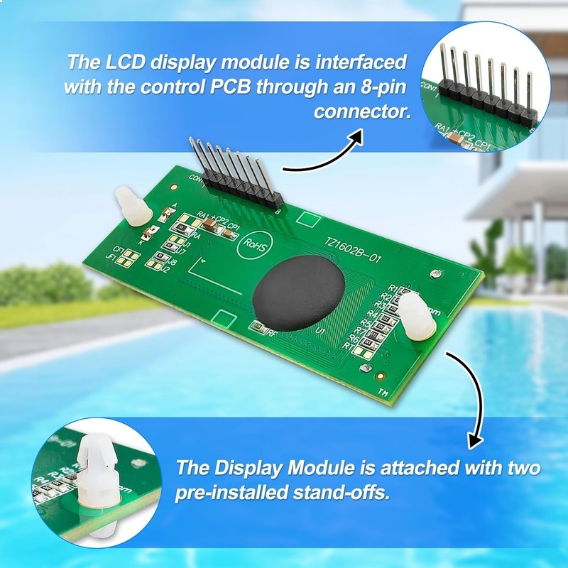 LCD Display Pool Stat Kit for Raypak Heater 185B 265B 335B 206A 266A 336A 406A gallery