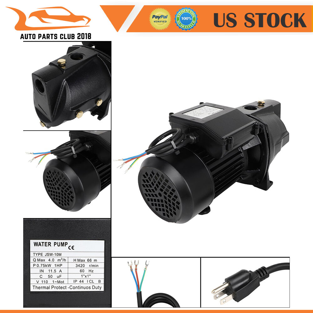1 HP Shallow Well Jet Pump w/ Pressure Switch 110V Shallow Well Jet Pump Water gallery