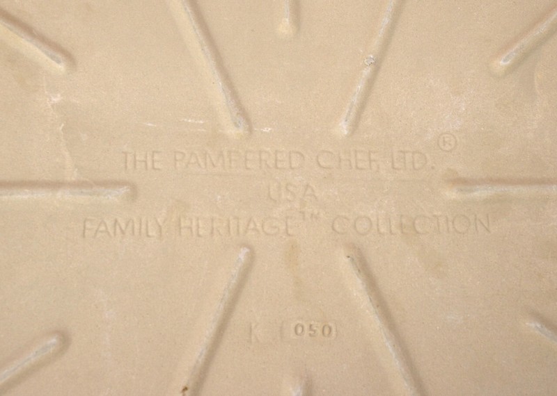 Pampered Chef 12 x 15 Rectangular Baking Stone Sheet Pan Stoneware Vintage 1350 gallery