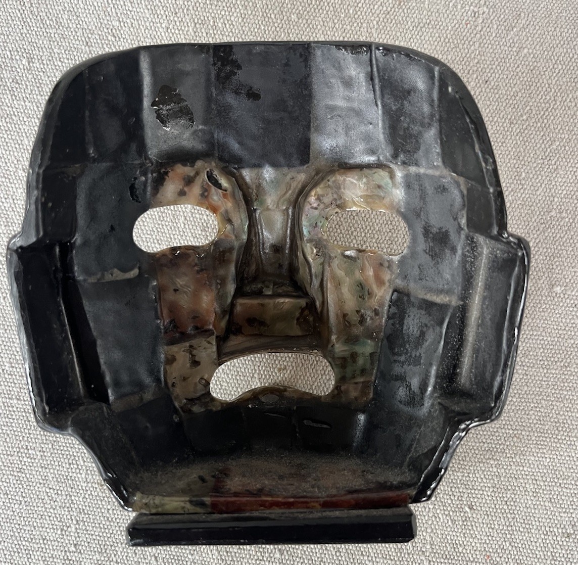 Vintage Free-Standing Abalone? Cultural Ethnic Tiki Tropical Decorative Mask gallery