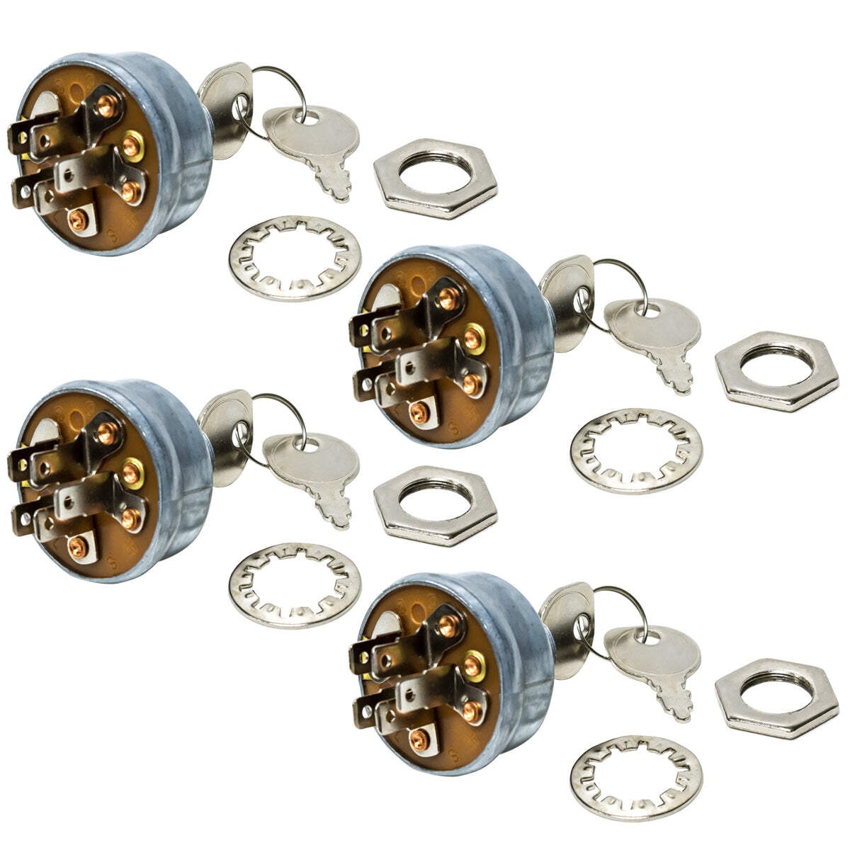 4PK Ignition Switch with Keys for Cub Cadet 725-0267 725-3026 925-0267B gallery