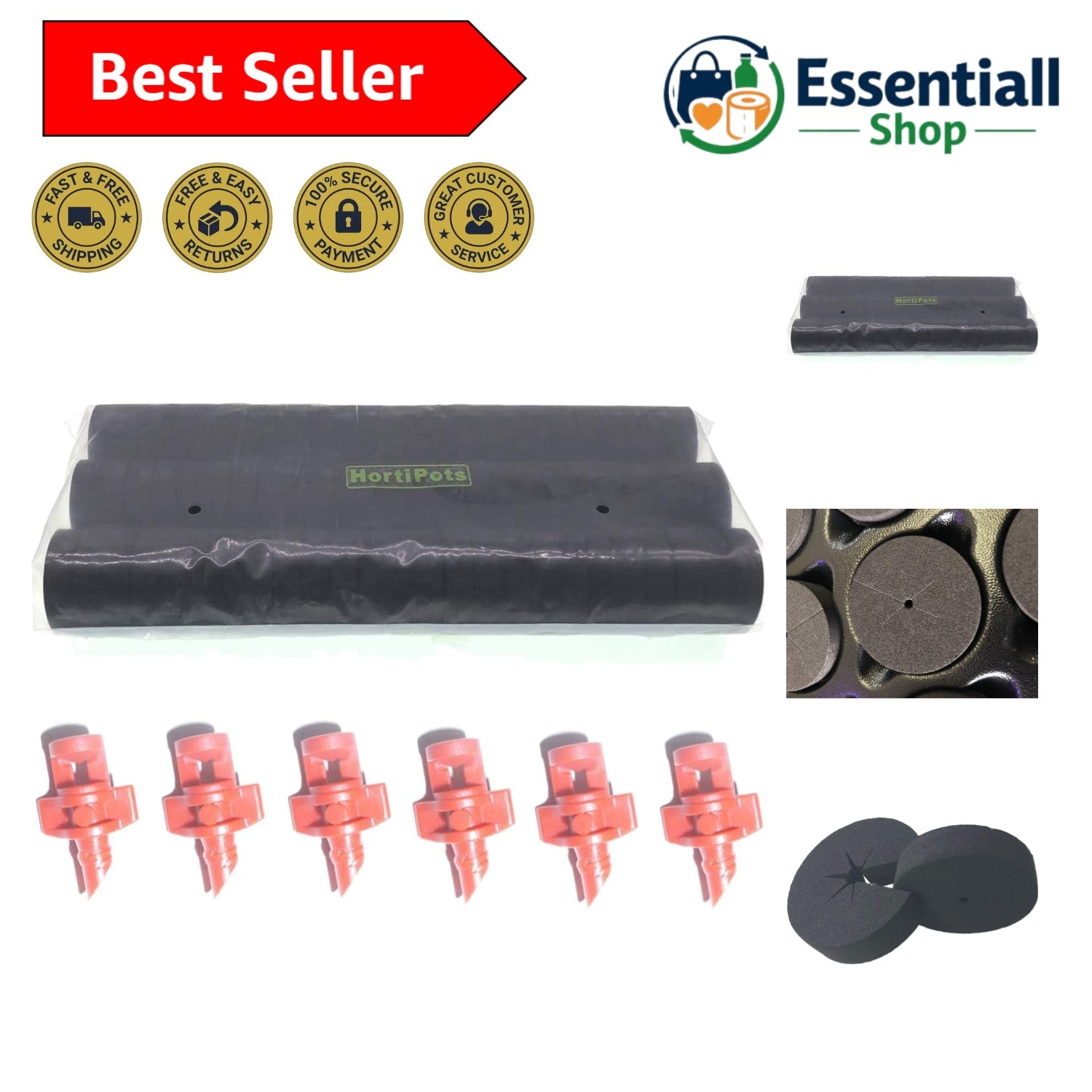Efficient 75 Pack Neoprene Cloning Collars - No-Pinch Design for Better Growth gallery