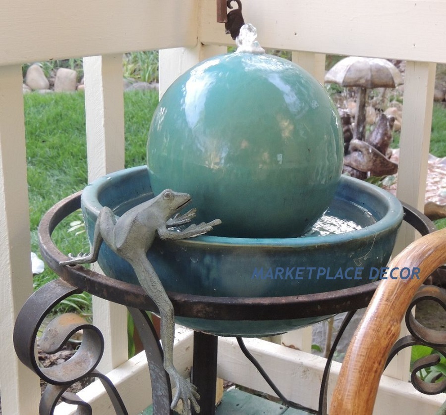 Froggy Long Leg Frog Climbing Shelf Sitter Longlegs Garden Sculpture ~ SPI Home gallery