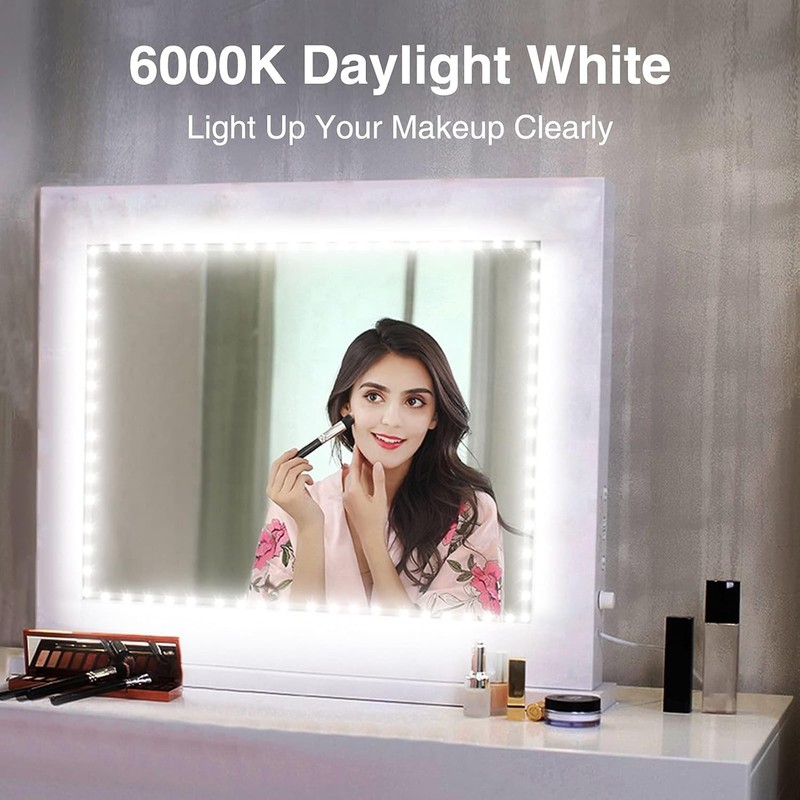 LED Light Strip,16.4ft Dimmable LED Tape Light, 6000K Daylight White Strip Li... gallery