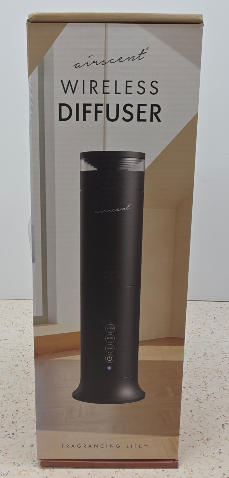 AirScent Wireless Essential Oil Diffuser, Smoky Black -Brand new gallery