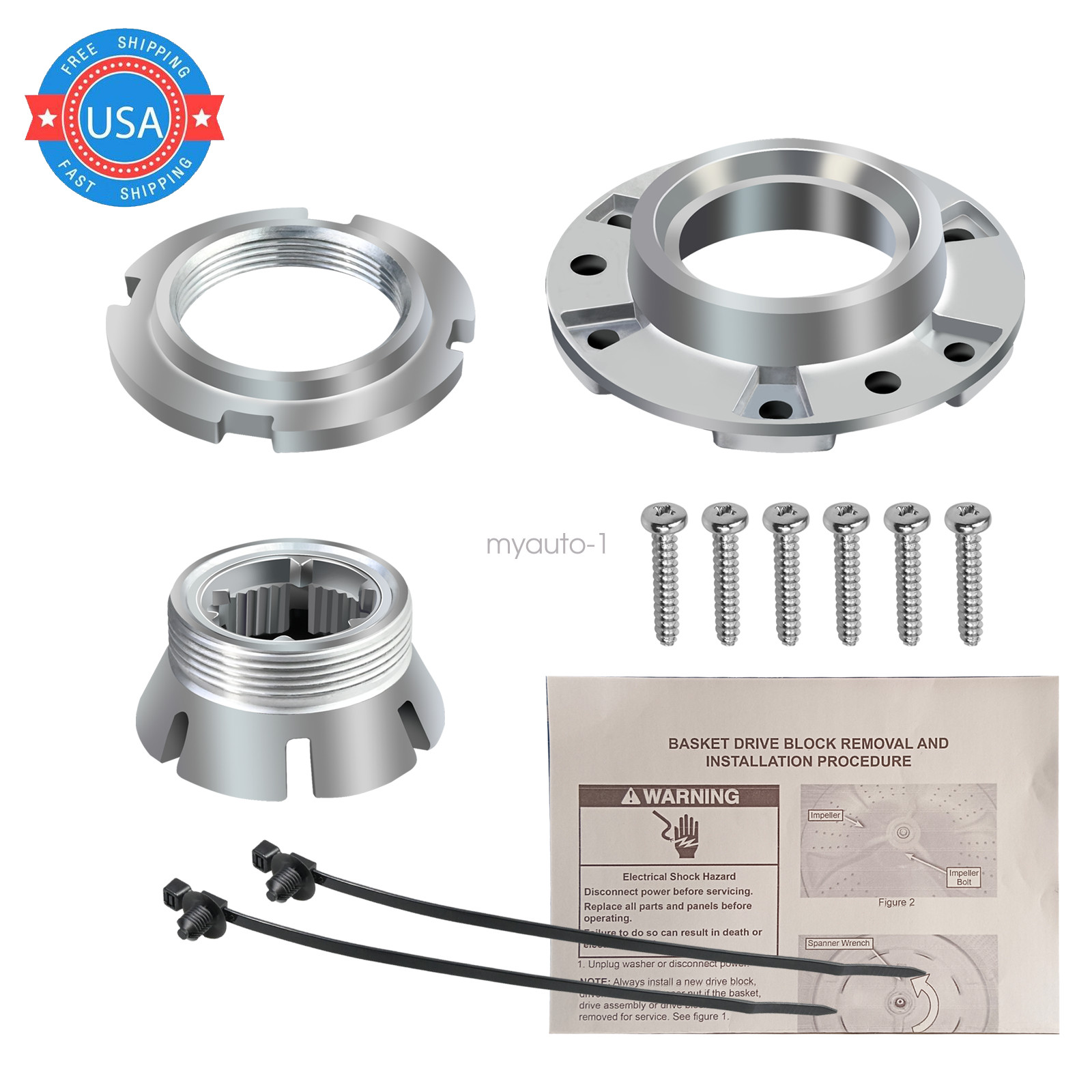 Fits Whirlpool W10324651 Drive Block For Inner Tub W10291415 W1029 gallery