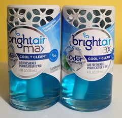 2 Brightair Max Cool & Clean Essential Oil Air-Freshener 4floz Odor Eliminator